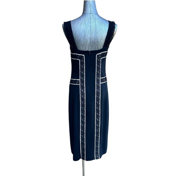 Nicole Miller Collection Black Lace Dress Size 4 - Picture 2 of 6